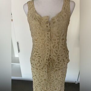 Double D Lace 2 piece tank and skirt set